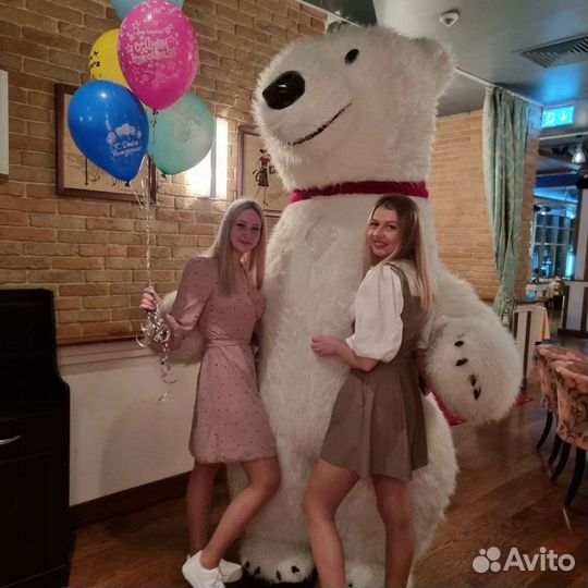 Белый мишка поздравление