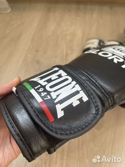 Боксерские перчатки leone Кожаные