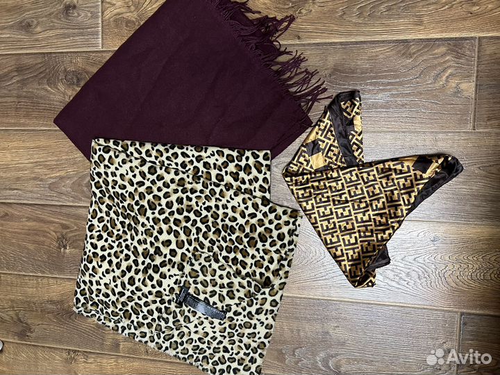 Палантин, шарф зимний, берет