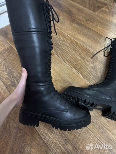 Сапоги женские зимние натуральная кожа 38