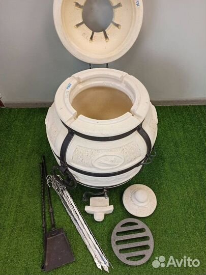 Тандыр Амфора Охотник с откидной крышкой