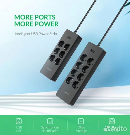 Сетевой фильтр (удлинитель) Orico