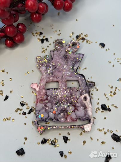 Елочные игрушки из эпоксидной смолы