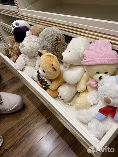 Мягкие игрушки пакетом медведи