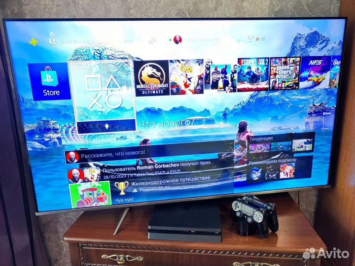 Sony PS4 slim + 2 геймпада