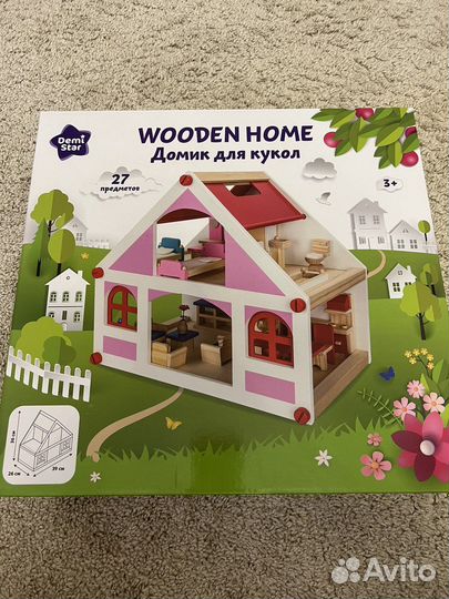 Кукольный домик с мебелью