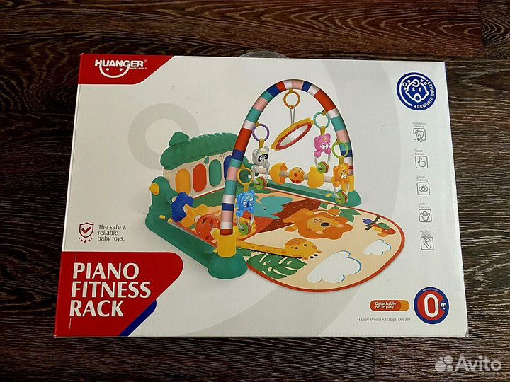 Развивающий игровой коврик с пианино