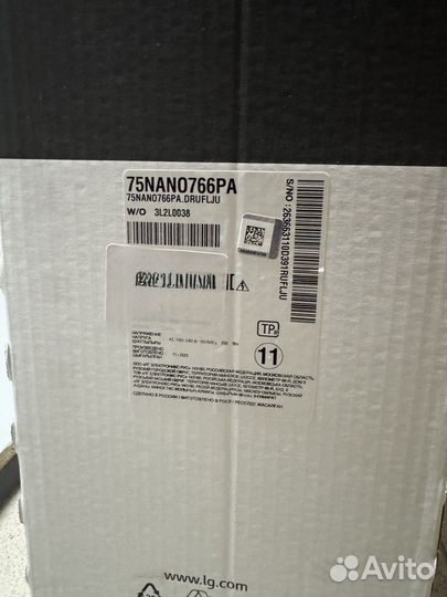 Телевизор SMART LG 75nano766PA