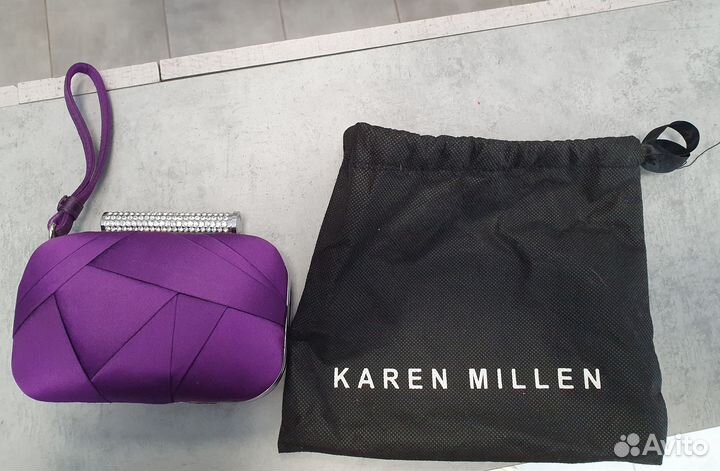 Karen Millen платье фиолетовое xs-s(eu 36) и клатч