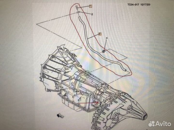 Шланг (трубка) АКПП Cadillac Escalade GMT900 6.2