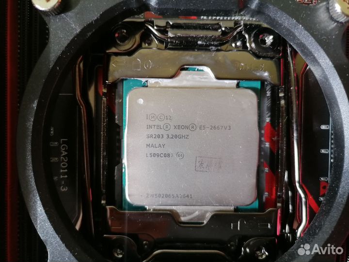 Процессор Xeon E5-2667v3 + материнская плата + ram