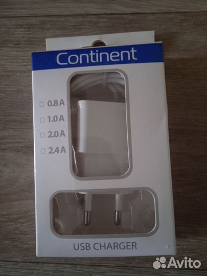 Зарядка континент, самсунг тип микро USB новая