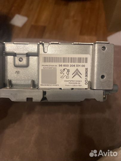 Магнитола peugeot 308 2008 в сборе