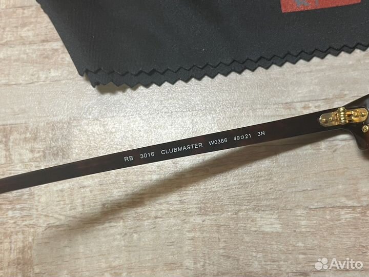 Очки солнцезащитные Ray-Ban Clubmaster 49 Оригинал