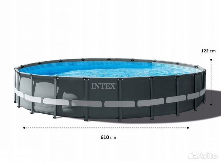 Каркасный бассейн intex 26334 Ultra XTR 610х122 см