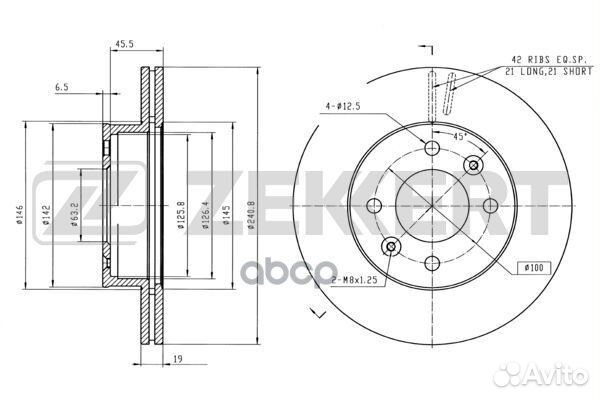 Диск торм. перед. Hyundai Accent II 00- bs-5343