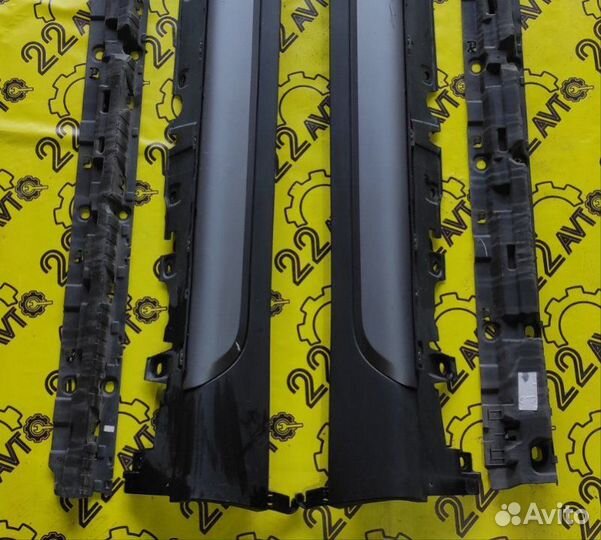 Накладки на порог обвес комплект Bmw X5 F15 2014