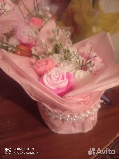 Букеты из мыла, ручной работы