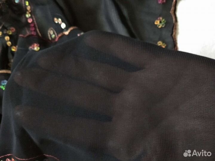 Палантин с пайетками. Бу