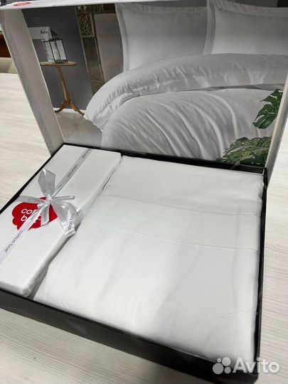 Гладко однотонное постельное белье Сатин Турция