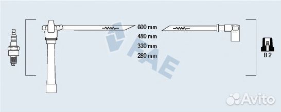 Комплект проводов зажигания 85648 FAE