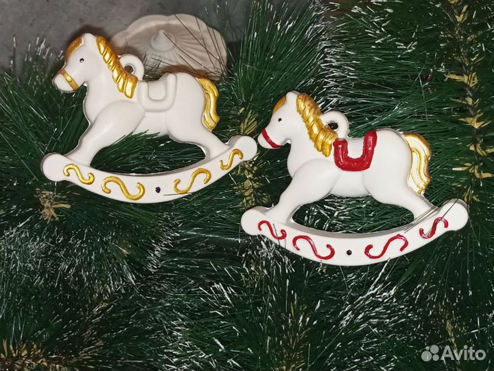 Ёлочные игрушки из гипса