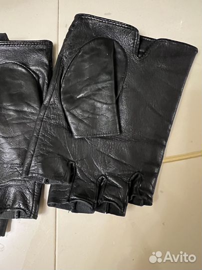 Женские перчатки кожаные