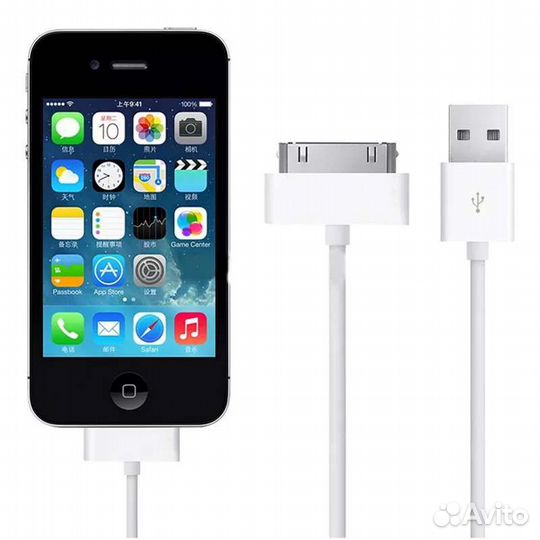 Зарядка на iPhone 4