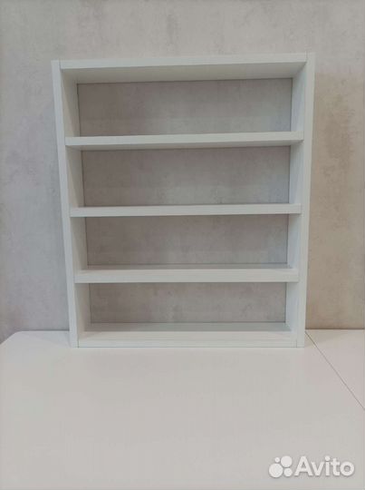 Полка маникюрная белая для гель лаков