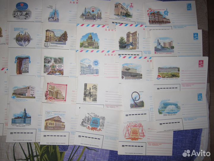 Конверты СССР 80-х годов 
