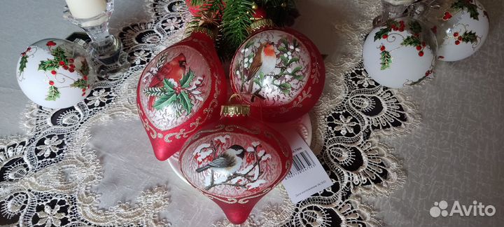 Елочные игрушки стекло