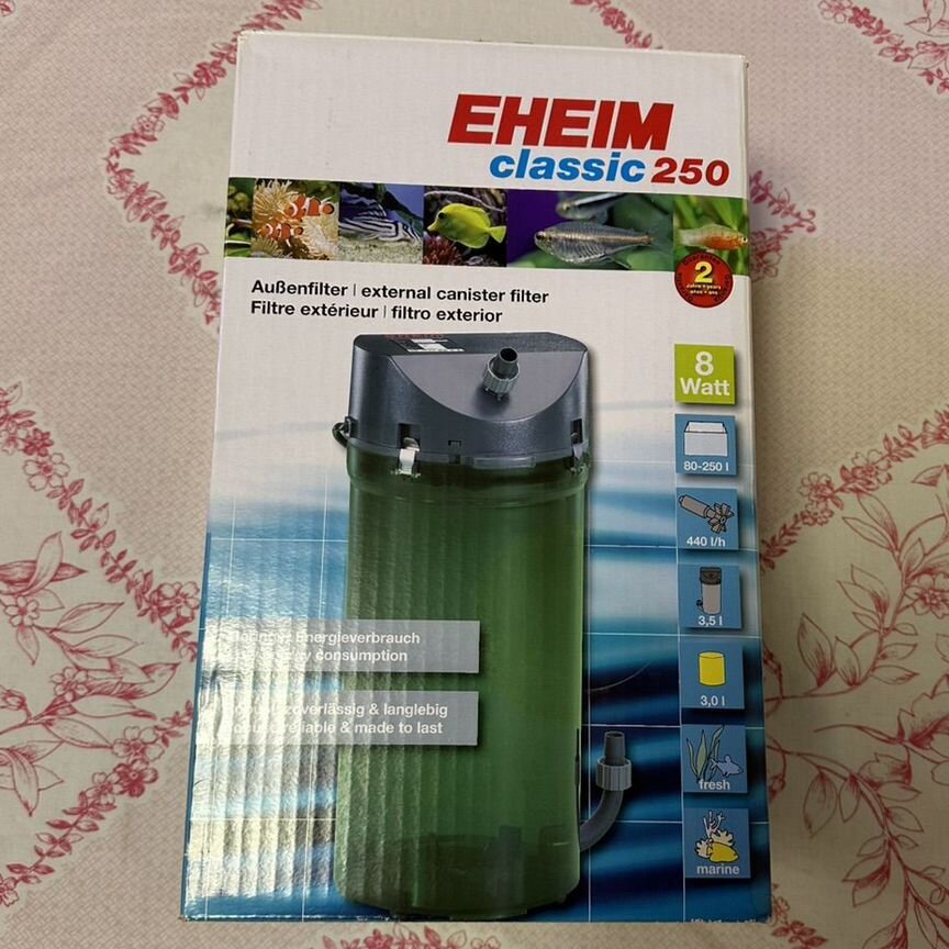 Фильтр внешний eheim classic 250 новый