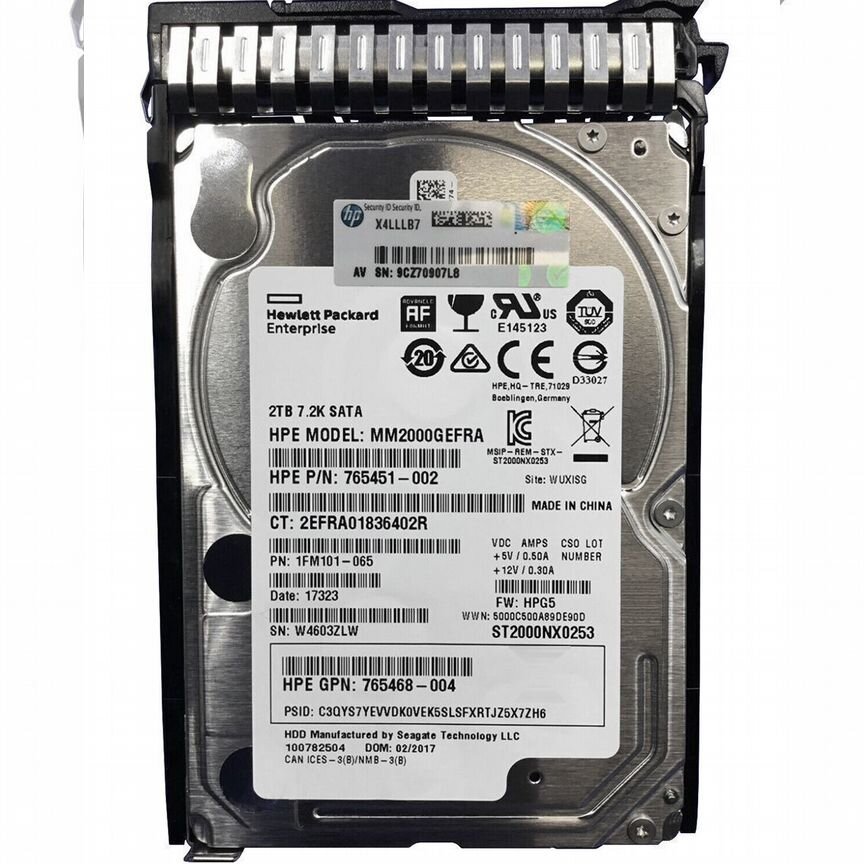 [765468-004] Жесткий Диск Hp Mm2000gefra 2tb 7200 Sata3 2,5" 765468-004