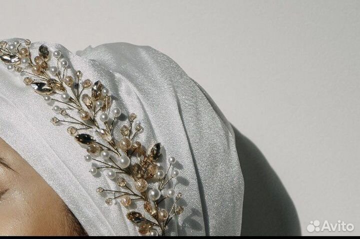 Свадебная веточка на платок никах