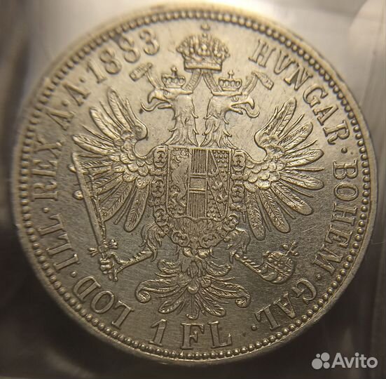 Австрия флорин 1883, 1861 года