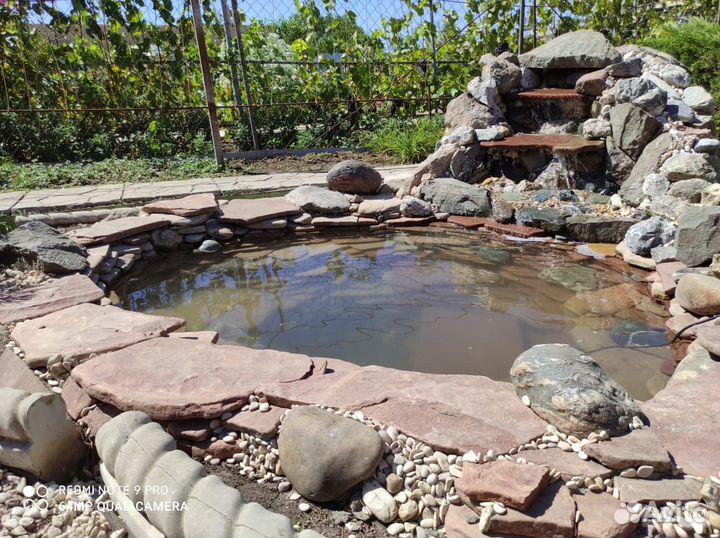 Строительство водопадов, водоемов, прудов