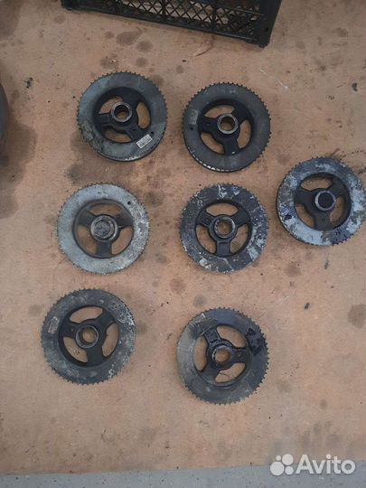 Шкив коленвала мазда 2.3 турбо мпс, сх7