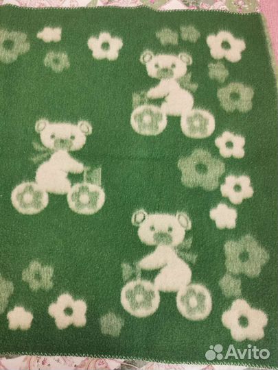 Одеяло детское шерстяное СССР