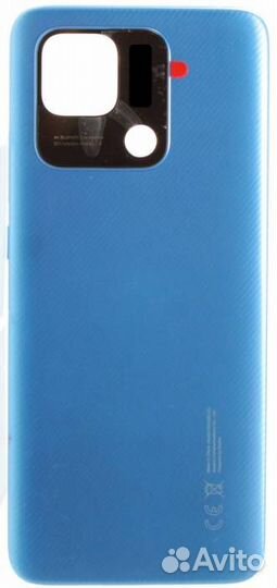 Задняя крышка для Xiaomi Redmi 10C Синяя