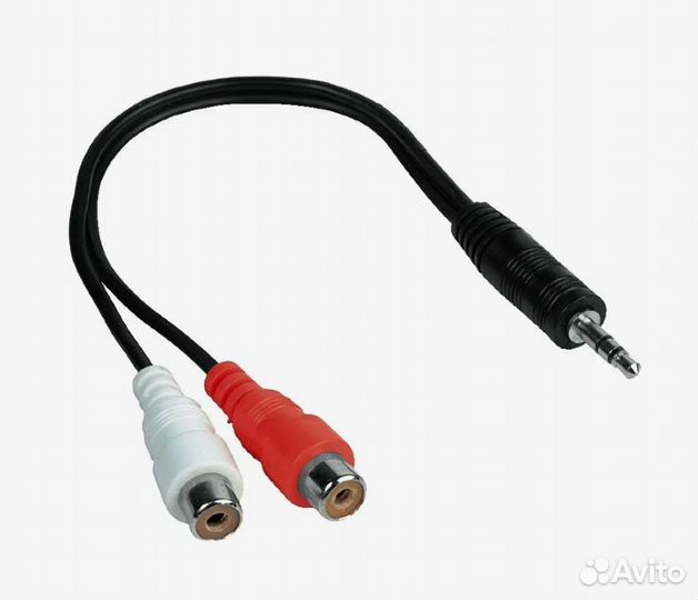 Переходник Jack 3.5 - 2 RCA(F) мама