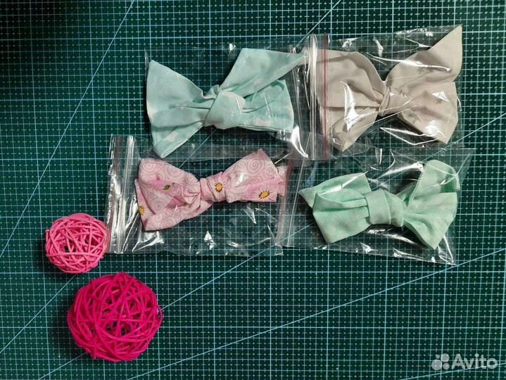 Бантики ручной работы хлопковые