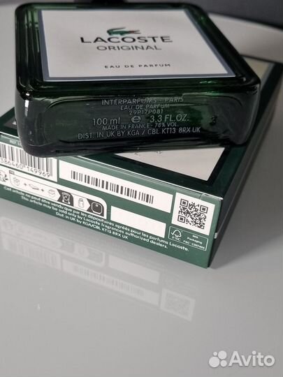 Духи мужские Люксовое Lacoste Fragrances