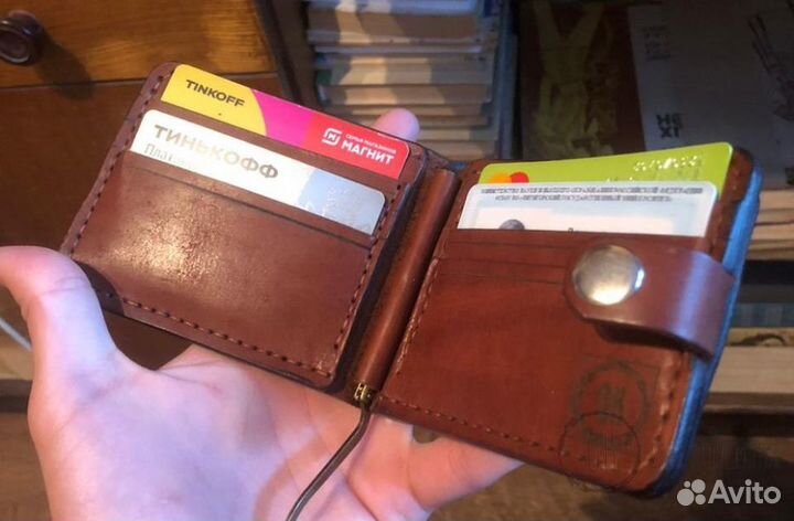 Мужской кожаный ремень ручной работы