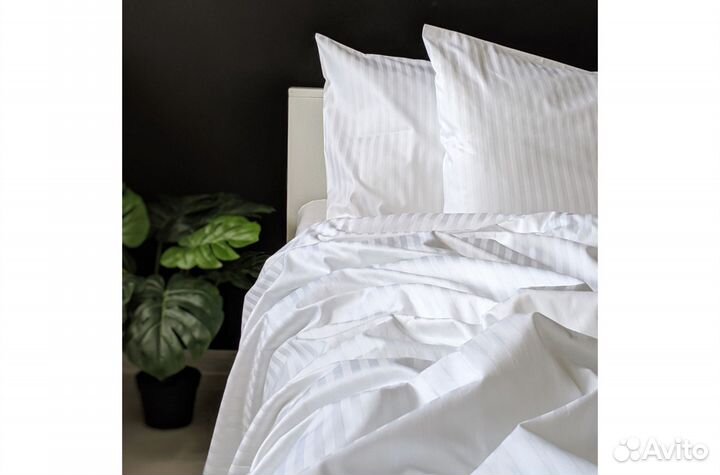 Постельное белье сатин-страйп для отеля/гостиницы