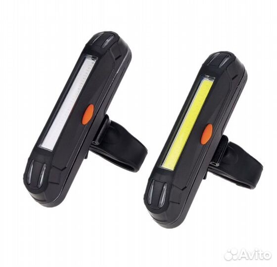 Фонарь задний на батарейках синий+красный+фиолет