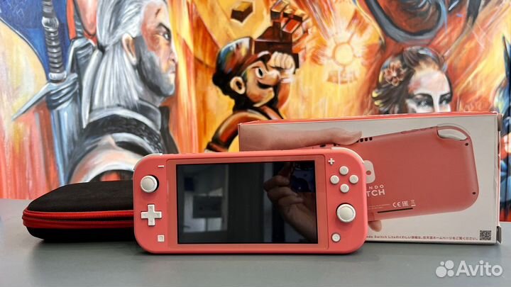 Nintendo switch lite Прошитая Чип + игры