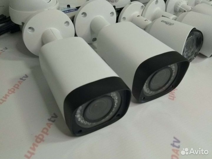 19 камер Видеонаблюдения 4Мп регистратор Dahua гиб