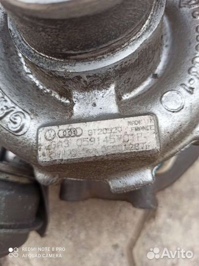 Ауди а6с5 2.5TDI (AKE) Турбина Garrett (GT2052V)