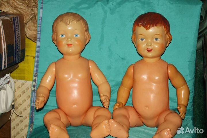 Кукла целлулоид антикварная винтаж 56 см СССР