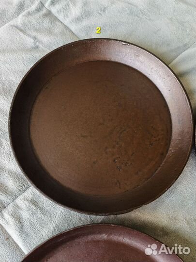 Сковороды чугунные блинные старинные 25см